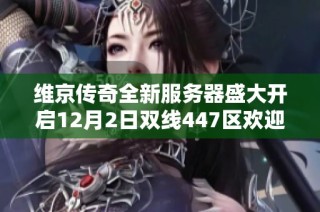 维京传奇全新服务器盛大开启12月2日双线447区欢迎玩家热情参与战斗