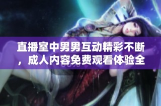 直播室中男男互动精彩不断，成人内容免费观看体验全新升级