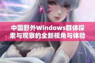 中国野外Windows群体探索与观察的全新视角与体验分享