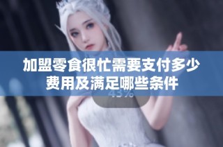 加盟零食很忙需要支付多少费用及满足哪些条件