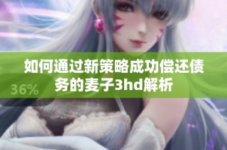 如何通过新策略成功偿还债务的麦子3hd解析