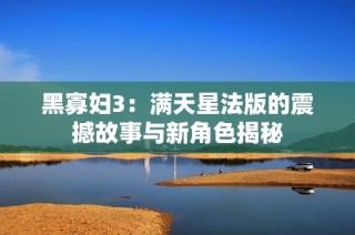 黑寡妇3：满天星法版的震撼故事与新角色揭秘