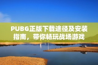 PUBG正版下载途径及安装指南，带你畅玩战场游戏