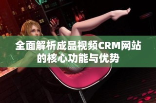 全面解析成品视频CRM网站的核心功能与优势