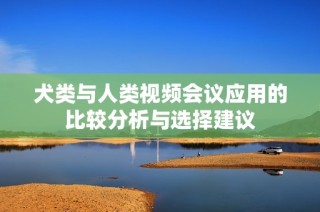 犬类与人类视频会议应用的比较分析与选择建议