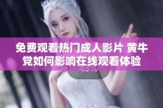 免费观看热门成人影片 黄牛党如何影响在线观看体验