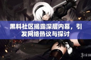 黑料社区揭露深层内幕，引发网络热议与探讨