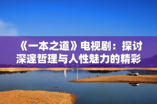《一本之道》电视剧：探讨深邃哲理与人性魅力的精彩之作