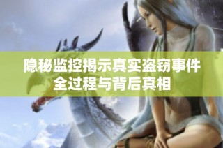 隐秘监控揭示真实盗窃事件全过程与背后真相