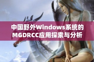 中国野外Windows系统的MGDRCC应用探索与分析