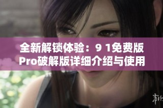全新解锁体验：9 1免费版Pro破解版详细介绍与使用指南