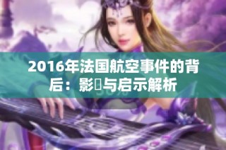 2016年法国航空事件的背后：影響与启示解析