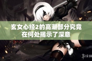 玄女心经2的高潮部分究竟在何处揭示了深意