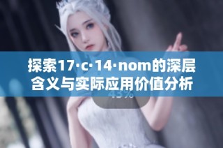 探索17·c·14·nom的深层含义与实际应用价值分析