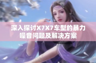 深入探讨X7X7车型的暴力噪音问题及解决方案