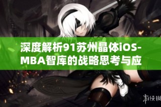 深度解析91苏州晶体iOS-MBA智库的战略思考与应用实践