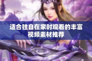 适合独自在家时观看的丰富视频素材推荐