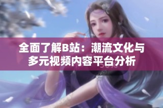 全面了解B站：潮流文化与多元视频内容平台分析
