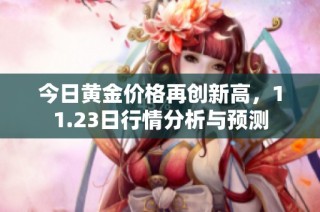 今日黄金价格再创新高，11.23日行情分析与预测