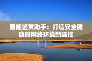 智能鉴黄助手：打造安全健康的网络环境新选择