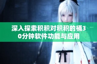 深入探索积积对积积的桶30分钟软件功能与应用