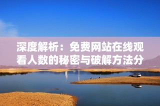 深度解析：免费网站在线观看人数的秘密与破解方法分享