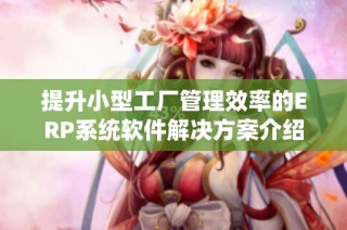 提升小型工厂管理效率的ERP系统软件解决方案介绍