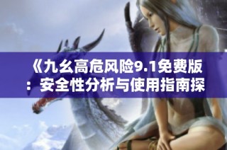 《九幺高危风险9.1免费版：安全性分析与使用指南探讨》
