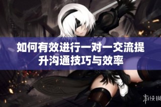 如何有效进行一对一交流提升沟通技巧与效率