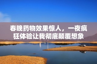 春晚药物效果惊人，一夜疯狂体验让我彻底颠覆想象