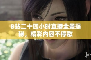 B站二十四小时直播全景揭秘，精彩内容不停歇