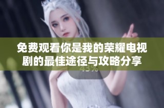 免费观看你是我的荣耀电视剧的最佳途径与攻略分享