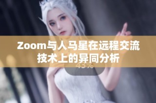 Zoom与人马星在远程交流技术上的异同分析