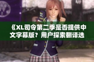 《XL司令第二季是否提供中文字幕版？用户探索翻译选择》