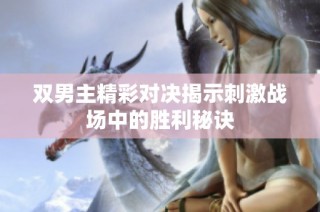 双男主精彩对决揭示刺激战场中的胜利秘诀