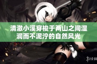 清澈小溪穿梭于两山之间湿润而不泥泞的自然风光