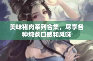 美味猪肉系列合集，尽享各种炖煮口感和风味