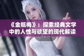 《金瓶梅》：探索经典文学中的人性与欲望的现代解读视频