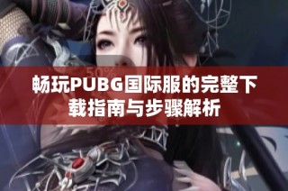 畅玩PUBG国际服的完整下载指南与步骤解析