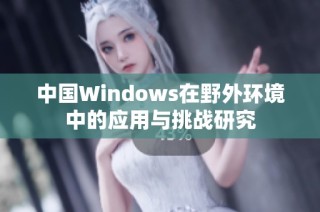 中国Windows在野外环境中的应用与挑战研究