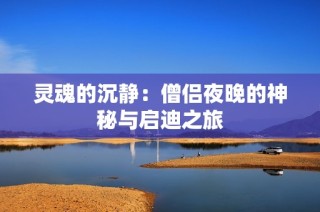 灵魂的沉静：僧侣夜晚的神秘与启迪之旅