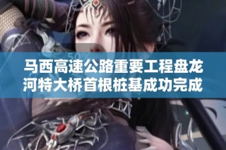 马西高速公路重要工程盘龙河特大桥首根桩基成功完成浇筑工作