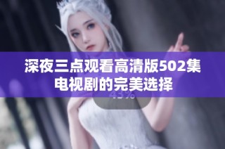 深夜三点观看高清版502集电视剧的完美选择