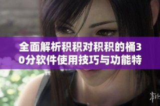全面解析积积对积积的桶30分软件使用技巧与功能特点