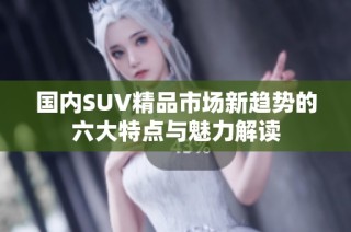 国内SUV精品市场新趋势的六大特点与魅力解读