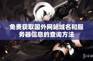 免费获取国外网站域名和服务器信息的查询方法