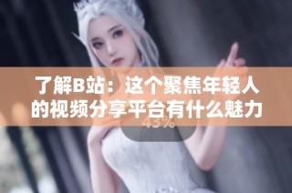 了解B站：这个聚焦年轻人的视频分享平台有什么魅力