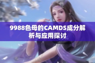 9988色母的CAMDS成分解析与应用探讨