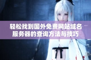 轻松找到国外免费网站域名服务器的查询方法与技巧