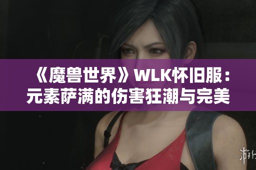 《魔兽世界》WLK怀旧服：元素萨满的伤害狂潮与完美召唤技巧